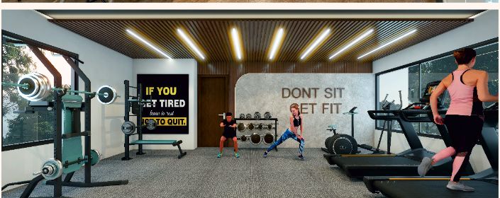 Gymnasium at Aryan's Life One